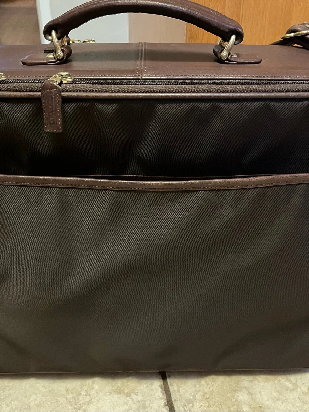 Coach Vintage Mahogany Travel Twill Case